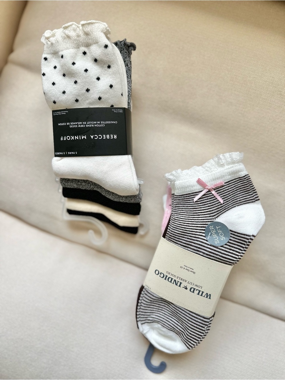 Women’s Rebecca Minkoff Crew Socks (5) Wild&Indigo Ankle Socks (6) 11 Pairs!